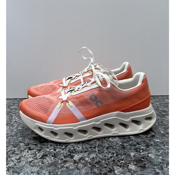 On Cloud Cloudeclipse Men\'s Size 11.5 Running Shoes Sneakers Flame Ivory